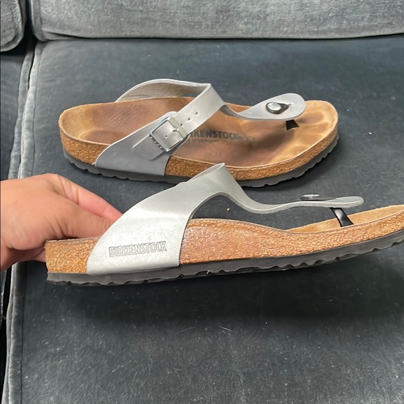 Birkenstock Light Gray Thong Sandals - Picture 3 of 3